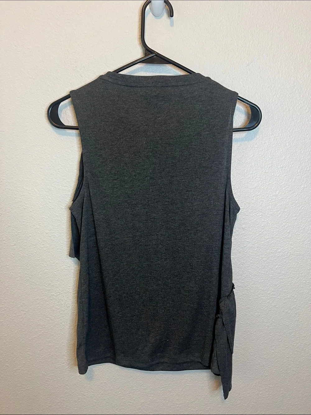JCrew Ruffle Front Tank Top Gray Size XS